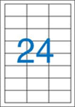 Label, universal, 64.6x33.8 mm, VICTORIA PAPER, 2400 labels per pack