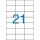Label, universal, 70x42,4 mm, VICTORIA PAPER, 2100 labels per pack