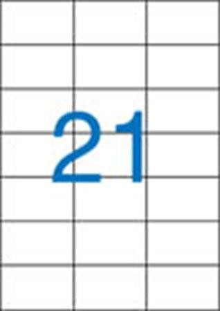 Label, universal, 70x42,4 mm, VICTORIA PAPER, 2100 labels per pack