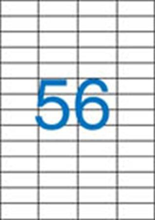 Label, universal, 52.5x21.2 mm, VICTORIA PAPER, 5600 labels per pack
