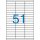 Label, universal, 70x16,9 mm, VICTORIA PAPER, 5100 labels per pack