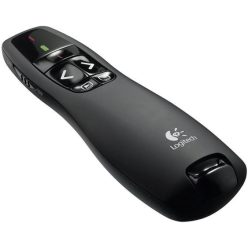   Prezentációs távirányító, lézermutatóval, vezeték nélküli, LOGITECH "R400"