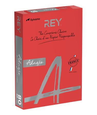Copier paper, colour, A4, 80 g, REY "Adagio", intensive red