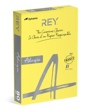 Copy paper, colour, A4, 80 g, REY "Adagio", intensive yellow