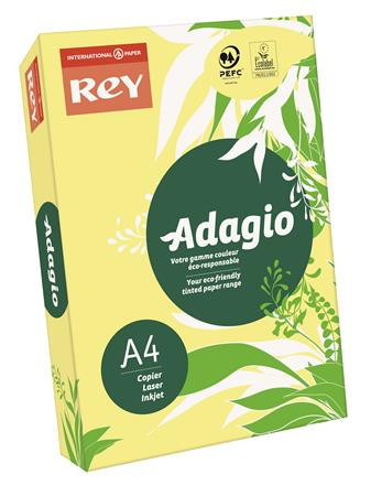 Copy paper, colour, A4, 80 g, REY "Adagio", neon banana
