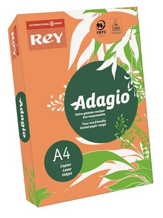 Copy paper, colour, A4, 80 g, REY "Adagio", neon mandarin
