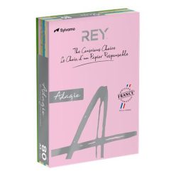   Copy paper, colour, A4, 80 g, 5x100 sheets, REY "Adagio", pastel mix