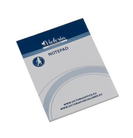 Notepad, A7, 5x50 sheets, plain, VICTORIA OFFICE