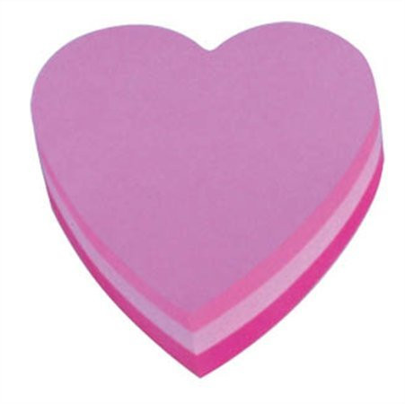 Sticky note pad, heart, 225 sheets, 3M POSTIT