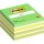 Self-adhesive notepad, 76x76 mm, 450 sheets, 3M POSTIT, watercolour green