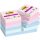 Self-adhesive notepad, 48x48 mm, 12x90 sheets, 3M POSTIT "Super Sticky Soulful", mixed colours