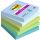 Sticky note pad, 76x76 mm, 5x90 sheets, 3M POSTIT "Super Sticky Oasis", mixed colours