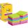 Self-adhesive notepad, 76x76 mm, 12x90 sheets, 3M POSTIT "Super Sticky", mixed