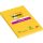 Self-adhesive pad, 102x152 mm, 90 sheets, lined, 3M POSTIT "Super Sticky", yellow