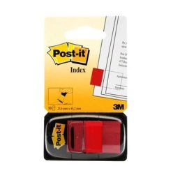 Marking label, plastic, 50 sheets, 25x43 mm, 3M POSTIT, red