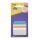Marking label, plastic, reinforced, folded, 4x6 sheets, 50,8x38,1 mm, 3M POSTIT, mixed colours