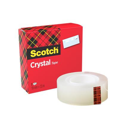 Adhesive tape, 19 mm x 33 m, 3M SCOTCH "Crystal"