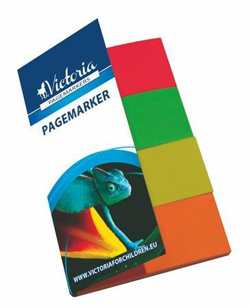 Label, paper, 4x40 sheets, 20x50 mm, VICTORIA OFFICE, mixed colour