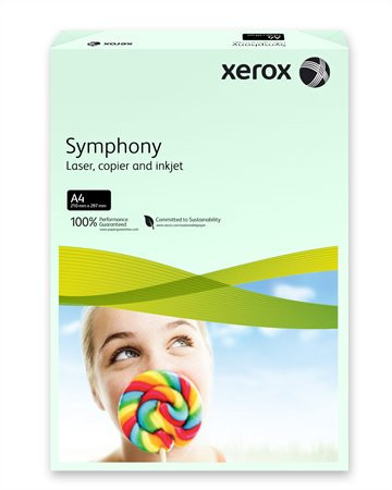 Copy paper, colour, A4, 160 g, XEROX "Symphony", light green (pastel)