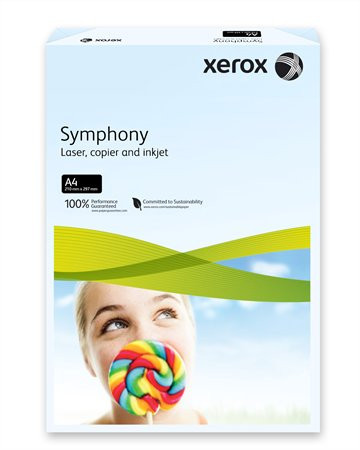 Copy paper, colour, A4, 160 g, XEROX "Symphony", light blue (pastel)