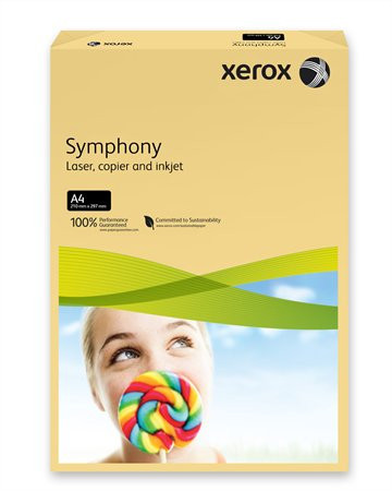 Copier paper, colour, A4, 80 g, XEROX "Symphony", butter (medium)
