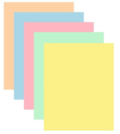Copy paper, colour, A4, 80 g, 5x50 sheets, XEROX "Symphony", pastel mix