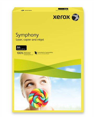 Copy paper, colour, A4, 160 g, XEROX "Symphony", dark yellow (intensive)