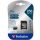Memóriakártya, microSDXC, 256GB, CL10/U3/A2, 100/90 MB/s, adapter, VERBATIM "PRO"