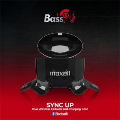   Fülhallgató, vezeték nélküli, Bluetooth 5.0, mikrofonnal, MAXELL "Bass 13", fekete