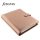 Calendar with rings and inserts, size A5, FILOFAX, "Saffiano Metallic", rose gold