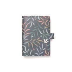   Calendar, ring-shaped, with inserts, personal size, FILOFAX "Botanical", dark blue
