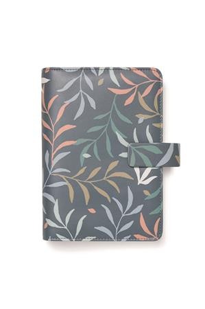 Calendar, ring-shaped, with inserts, personal size, FILOFAX "Botanical", dark blue