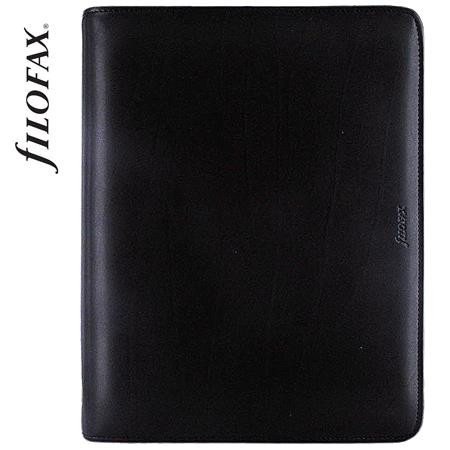 Calendar with rings, A5, FILOFAX "Metropol", with zipper black