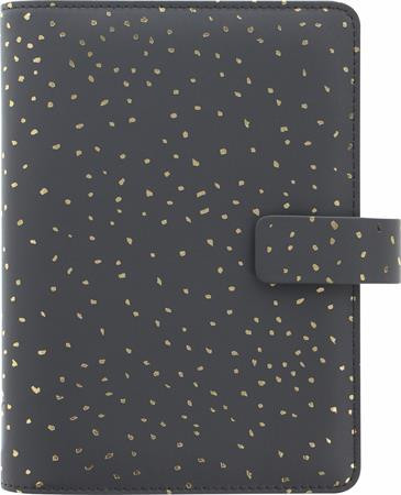 Calendar, ring-shaped, with inserts, personal size, FILOFAX, "Confetti", black