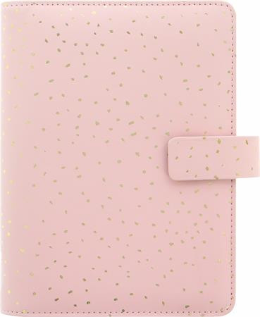 Calendar, ring-shaped, with inserts, pocket size, FILOFAX, "Confetti", rose quartz