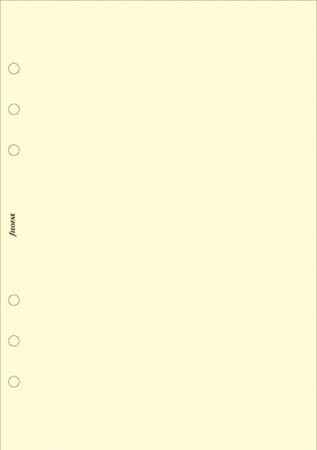 Calendar insert, notepad, personal size, plain, FILOFAX, cream