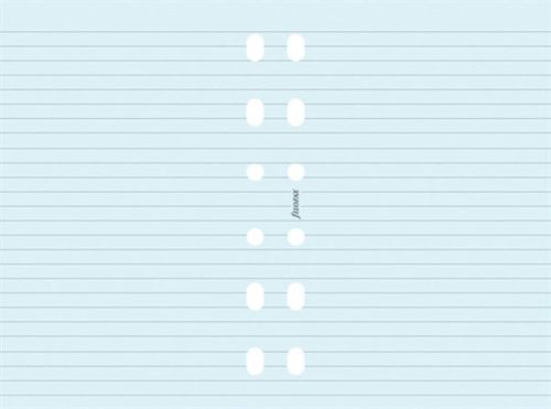 Calendar insert, notepad, personal size, lined, FILOFAX, blue
