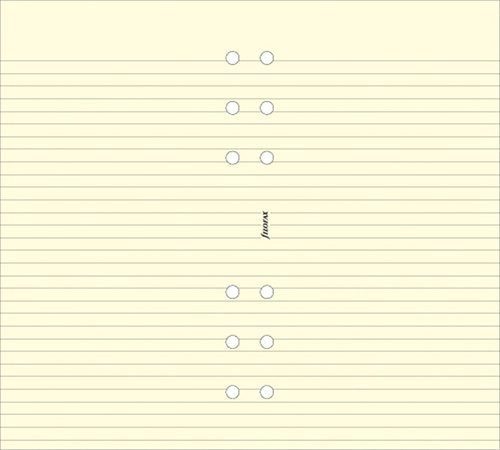 Calendar insert, notepad, personal size, lined, FILOFAX, cream