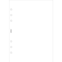Calendar insert, notepad, pocket size, plain, FILOFAX, white