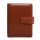 Calendar, ring-shaped, with inserts, "L", leatherette, SATURNUS, "223", brown