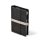 Calendar, ring-shaped, with inserts, "L", leatherette, SATURNUS, "225" black-grey