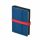 Calendar, ring-shaped, with inserts, "L", leatherette, SATURNUS, "225", blue-red
