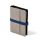 Calendar, ring-shaped, with inserts, "L", leatherette, SATURNUS, "225", grey-blue