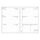 Calendar insert, planner, weekly, "L", SATURNUS, white 2025