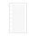 Calendar insert, notepad, "L", checkered, SATURNUS, white