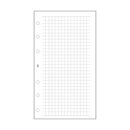 Calendar insert, notepad, "L", checkered, SATURNUS, white