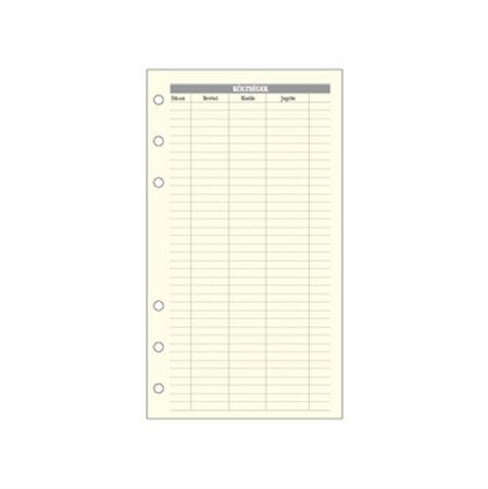Calendar insert, cost planner "L", SATURNUS