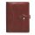 Calendar, ring-shaped, with inserts, "L", leatherette, SATURNUS, "437", burgundy
