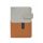 Calendar, ring-shaped, with inserts, "M", leatherette, SATURNUS, "229", grey-brown