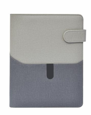 Calendar, ring-shaped, with inserts, "M", leatherette, SATURNUS, "229", grey-grey